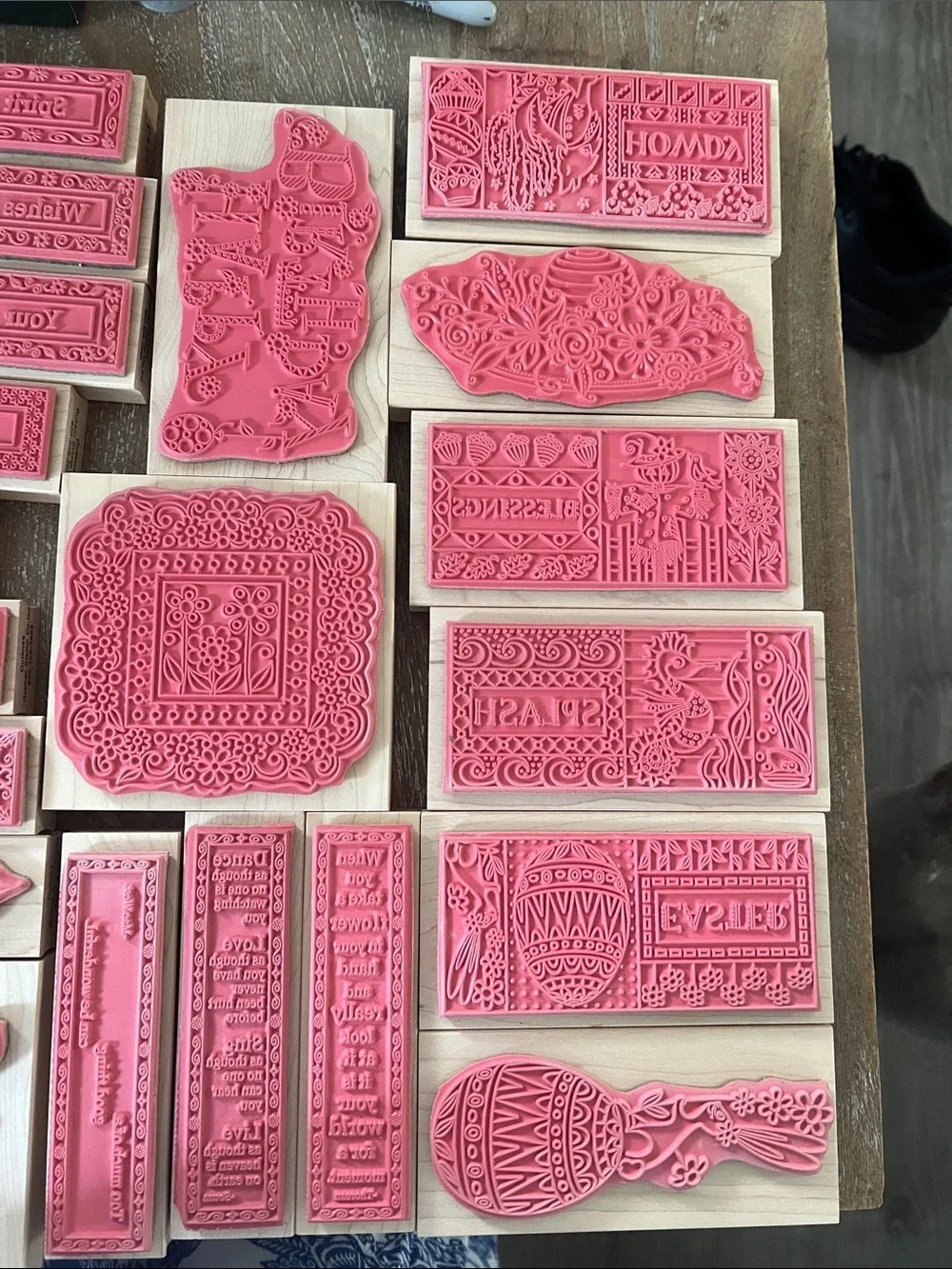 Lot Of 62 New lot Of Rubber Stamps for Crafts